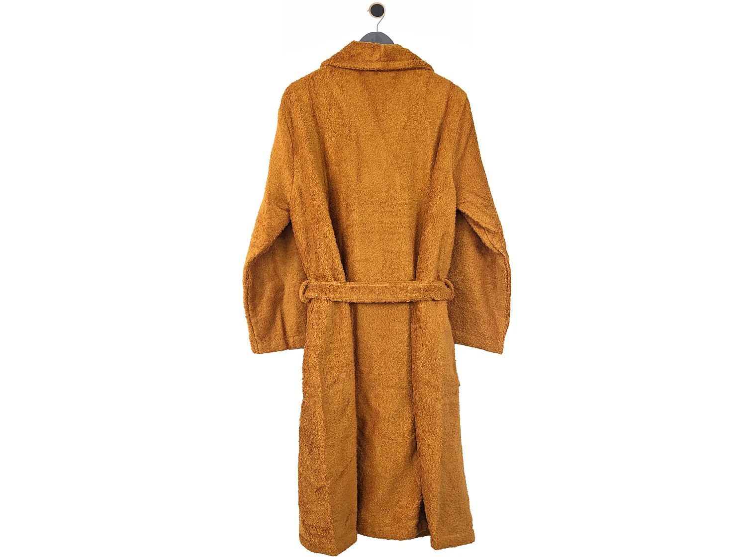 Peignoir col châle ROYAL CRESENT éponge coton taille XL jaune miel