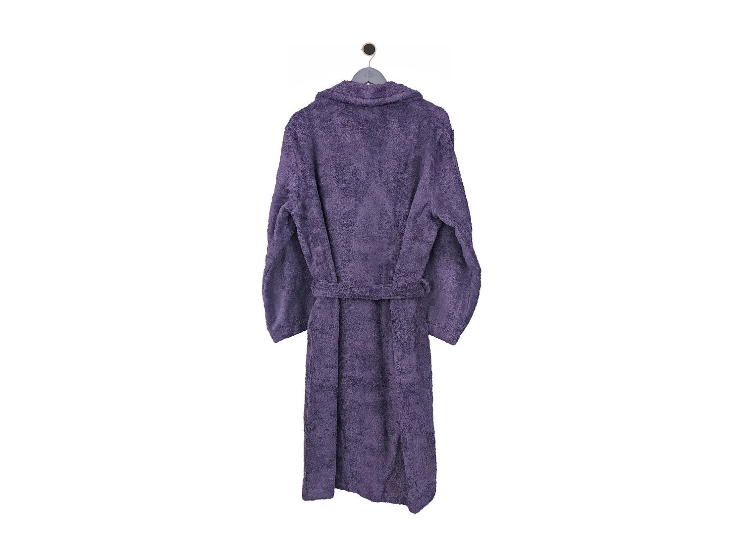 Peignoir col châle ROYAL CRESENT éponge coton taille XL violet prune