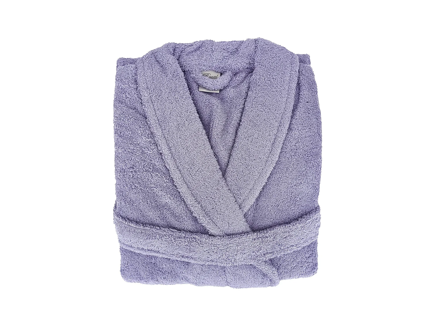 Peignoir col châle ROYAL CRESENT éponge coton taille M bleu lavande