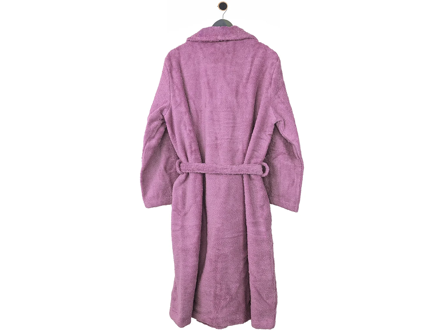 Peignoir col châle ROYAL CRESENT éponge coton taille L rose lavande
