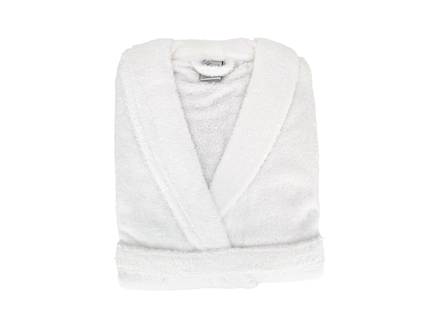 Peignoir col châle ROYAL CRESENT éponge coton taille M blanc