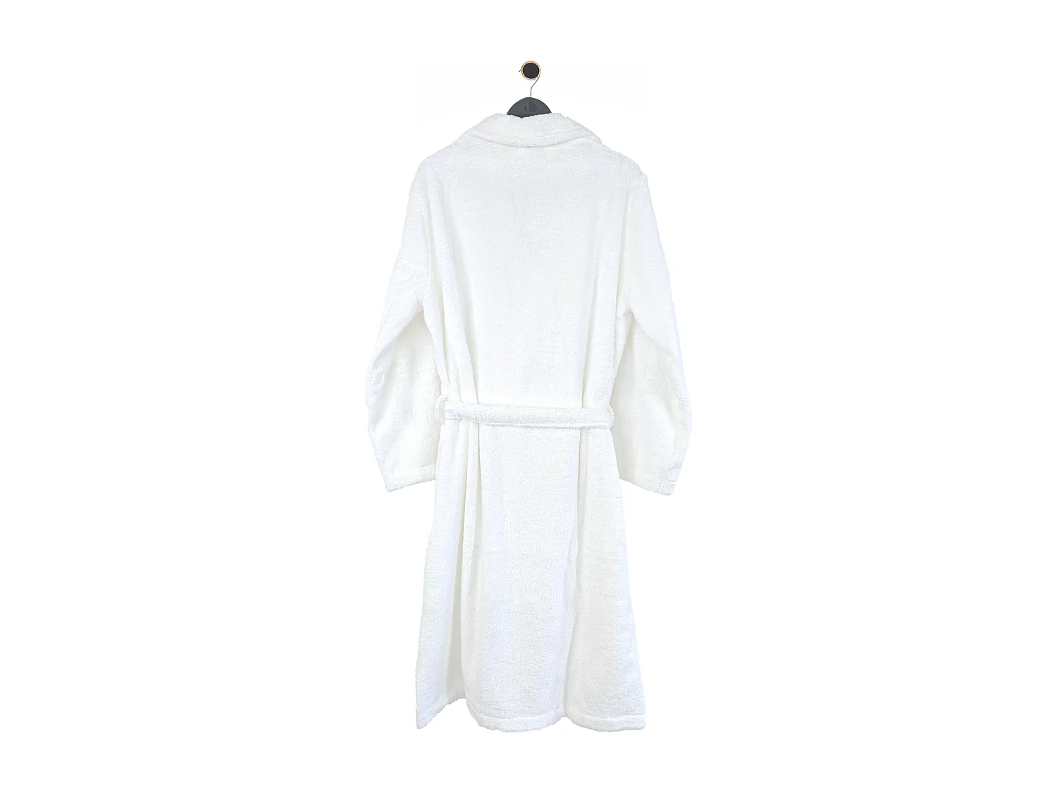 Peignoir col châle ROYAL CRESENT éponge coton taille L blanc