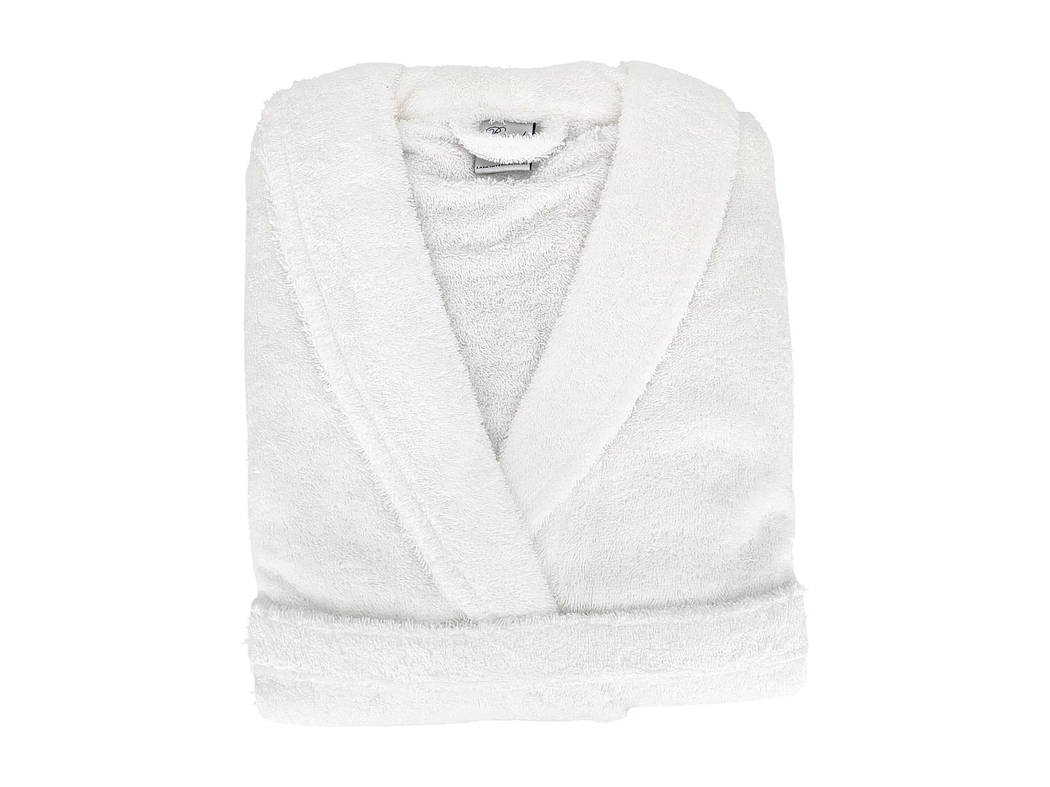 Peignoir col châle ROYAL CRESENT éponge coton taille XL blanc