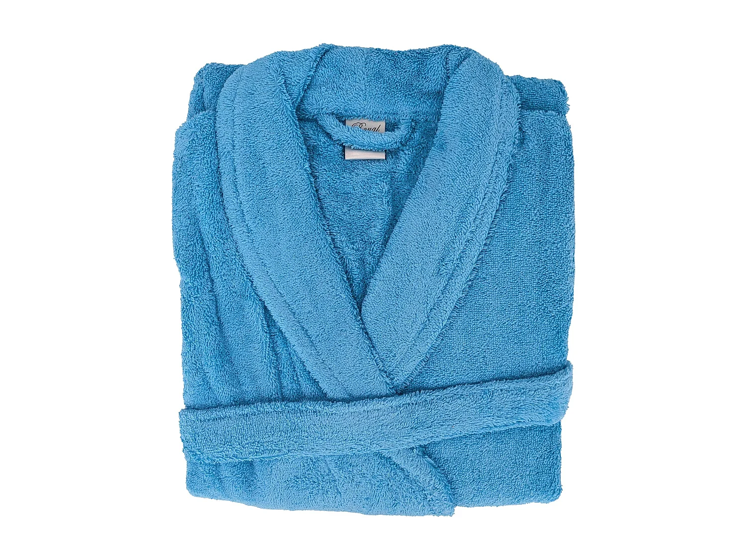 Peignoir col châle ROYAL CRESENT éponge coton taille XL bleu ciel