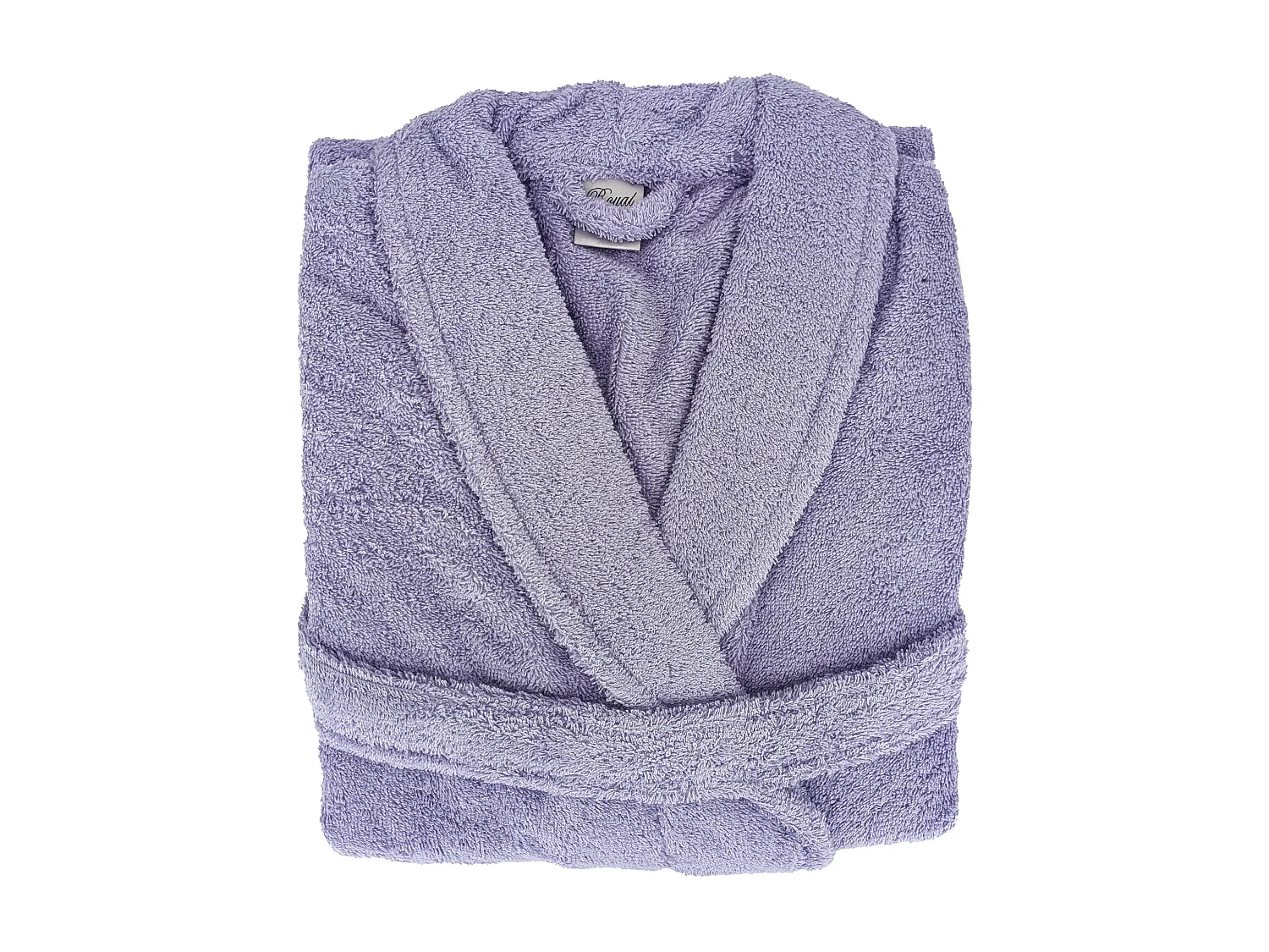 Peignoir col châle ROYAL CRESENT éponge coton taille L bleu lavande
