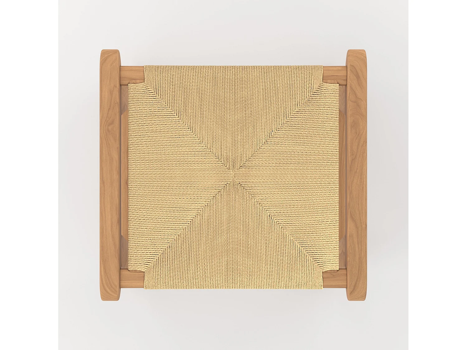 Sgabello per isola centrale 68 cm in teak e rattan - Kuna