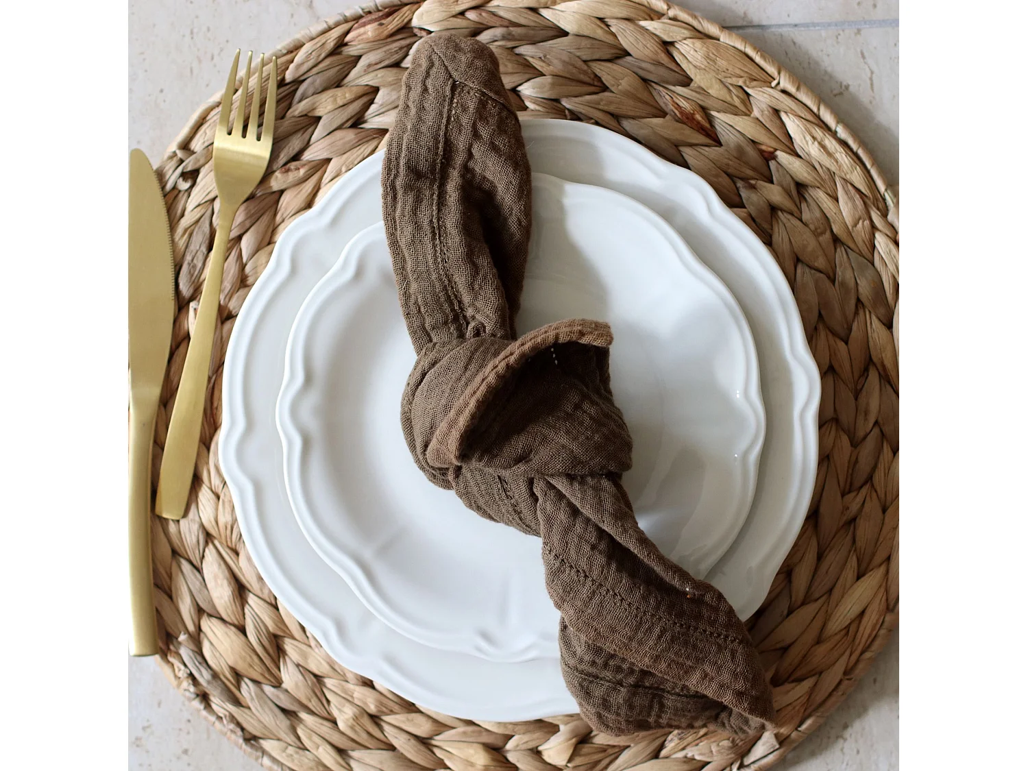 Novastyl - Lot 6 Assiettes Desserts Charlotte 20cm En Gres Blanc