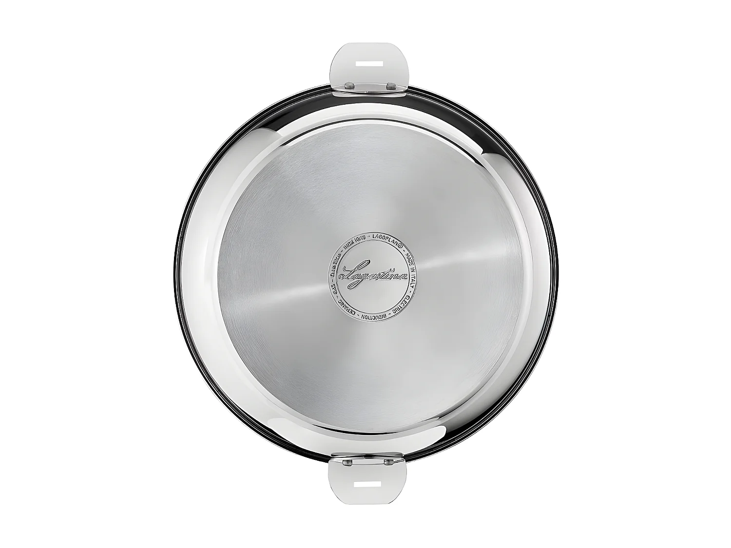 Lagostina Lot de 2 poêles inox 24 et 28 cm + poignée - 012138600003