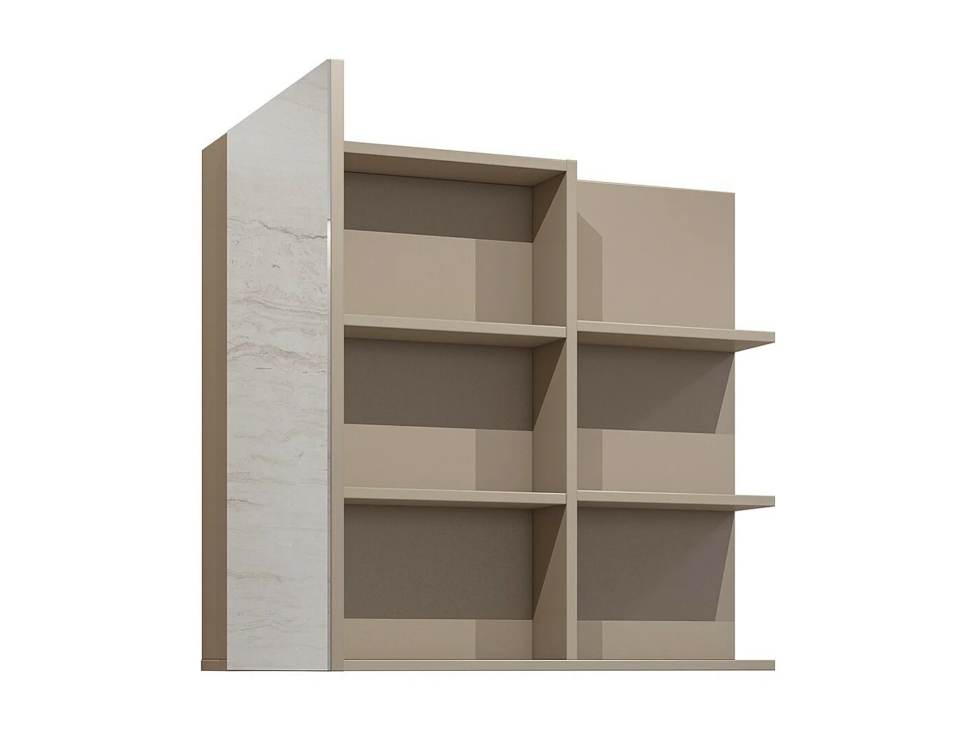 Miroir avec rangements de salle de bain GOBI coloris marron