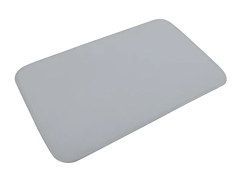 Tapis de Bain Microfibre "Vitamine II" 45x75cm Gris Clair