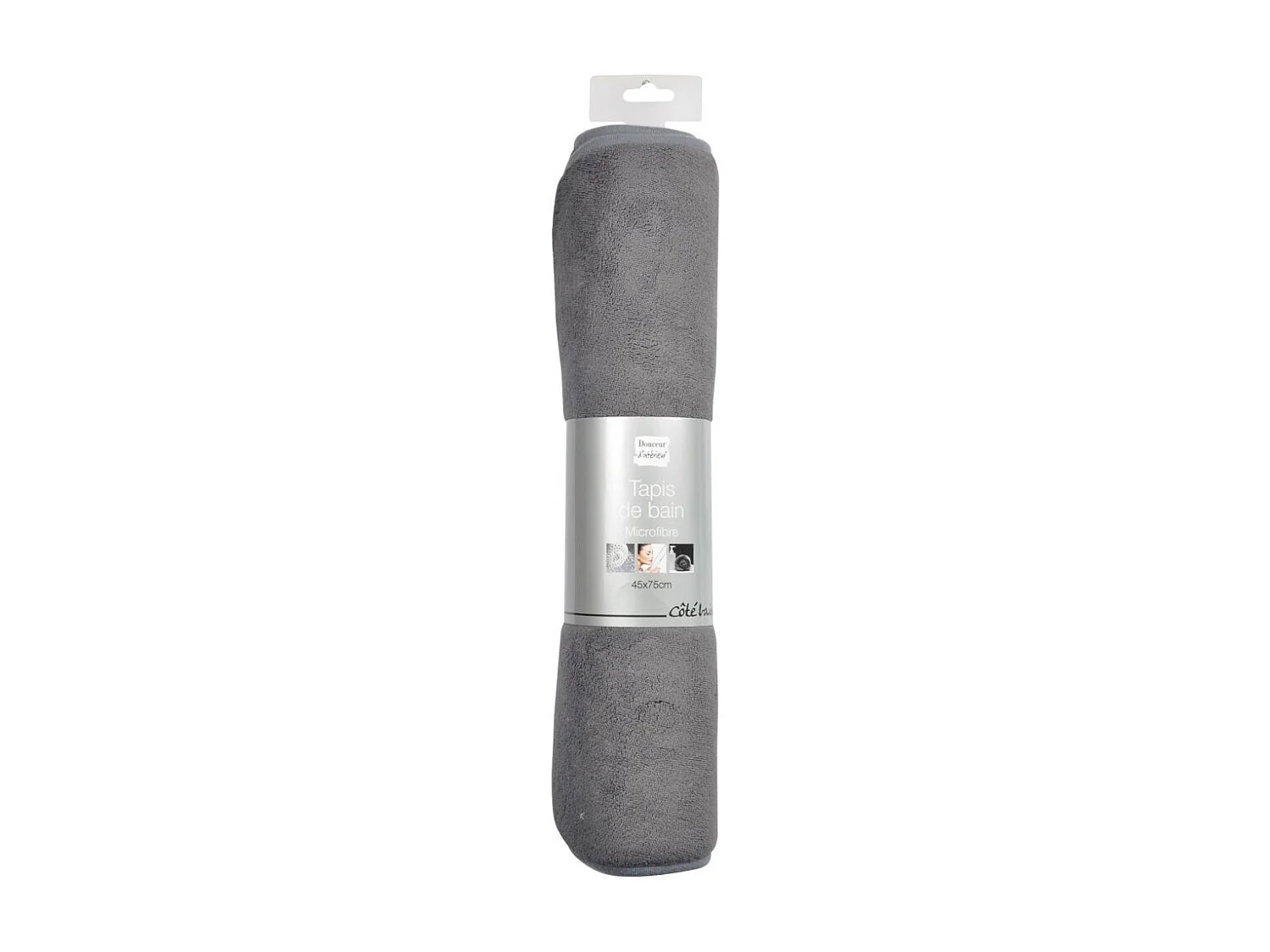Tapis de Bain Microfibre "Vitamine II" 45x75cm Anthracite