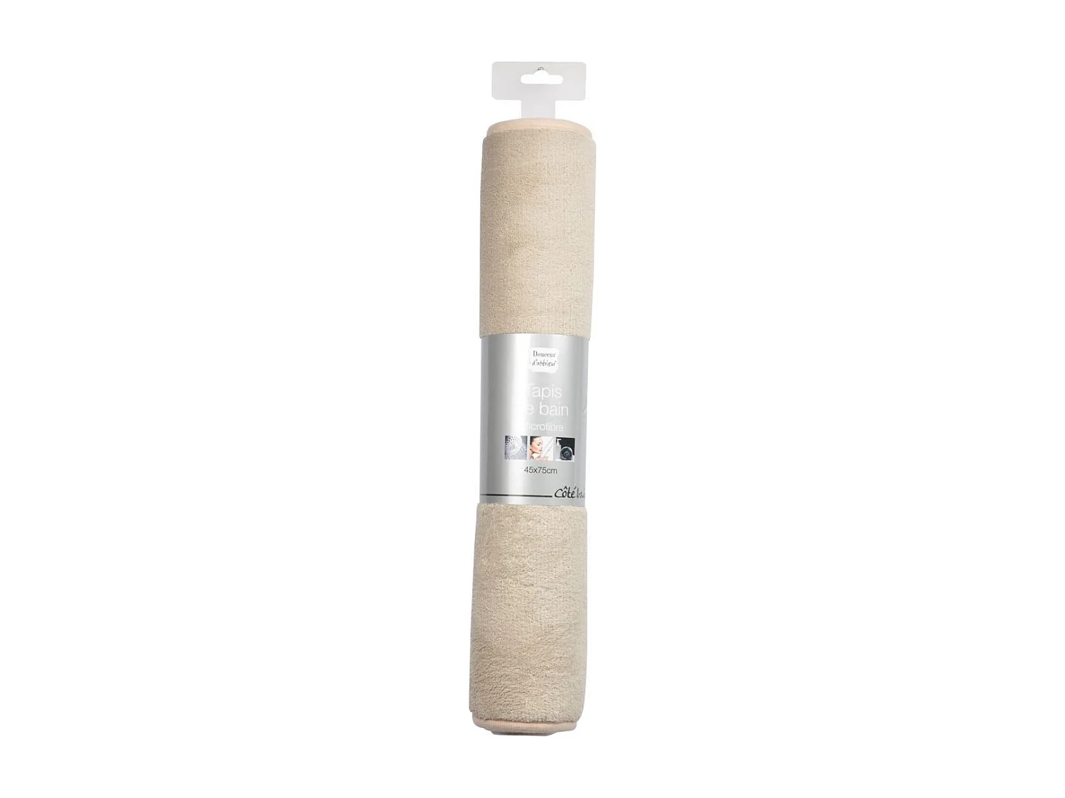 Tapis de Bain Microfibre "Vitamine II" 45x75cm Taupe