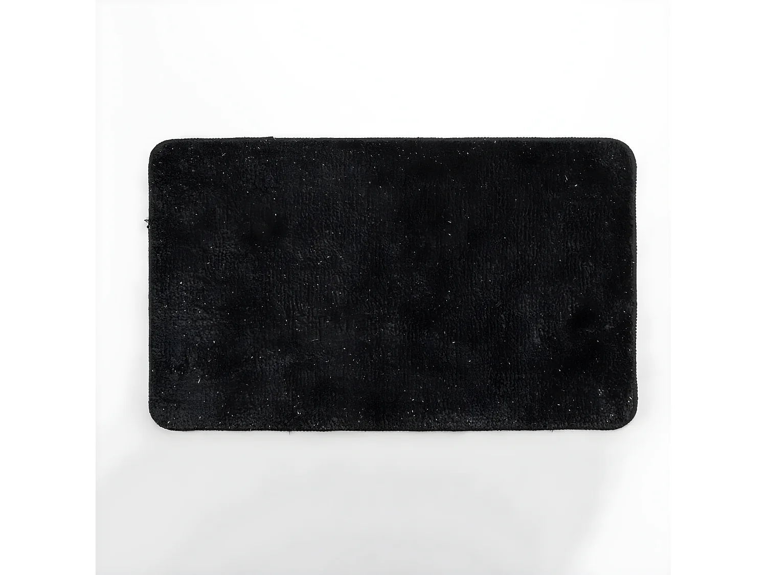 Tapis de Bain Microfibre "Métallisé" 45x75cm Noir