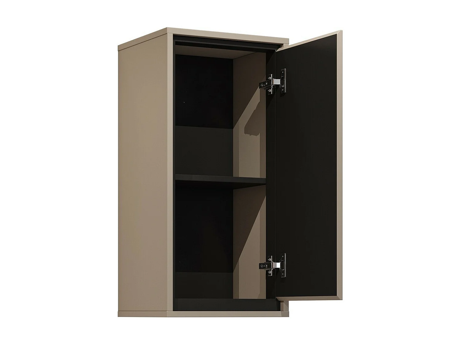 Meubel hangend badkamer collectie GOBI kleur bruin.