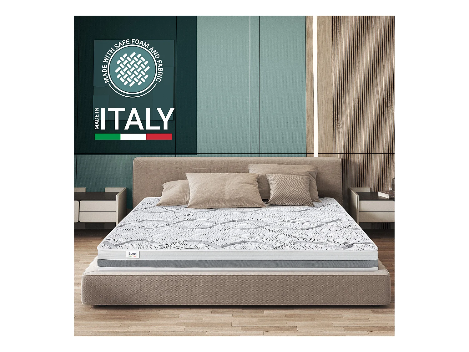 Materasso Singolo 85 x 190 Memory | Premium Quality | Altezza 16 cm | Made in Italy