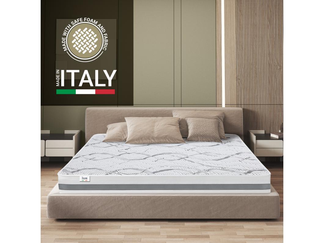 Materasso Singolo 100 x 180 Memory | Premium Quality | Altezza 20 cm | Made in Italy