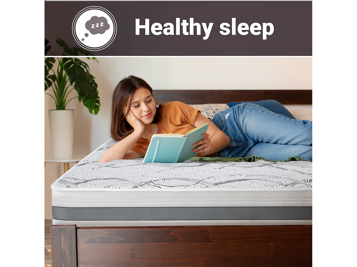 Matelas Double 140 x 170 à mémoire | Premium Quality | Hauteur 25 cm | Made in Italy