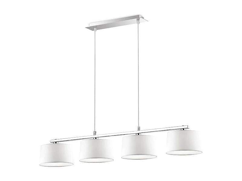 Ideal Lux Hilton - 4 Licht Decke Anhänger Bar Chrom Weiß, G9