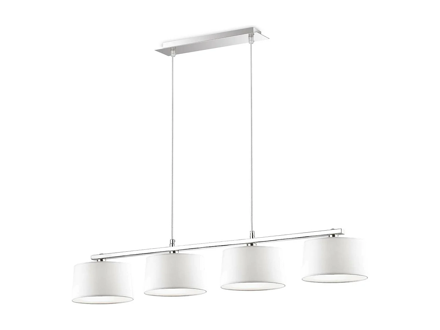 Ideal Lux Hilton - 4 Licht Decke Anhänger Bar Chrom Weiß, G9