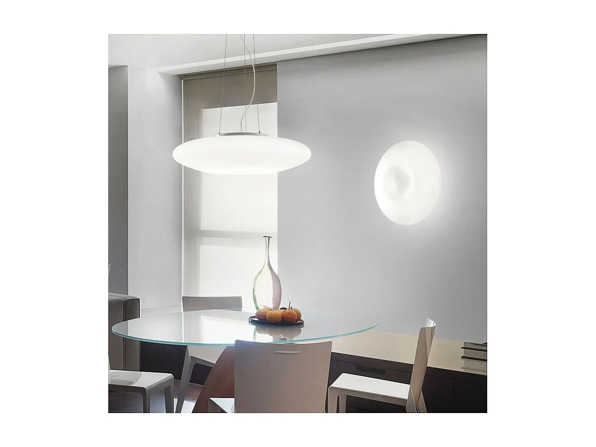 Ideal Lux Glory - Sospensione da soffitto a 5 luci grande bianco, attacco E27