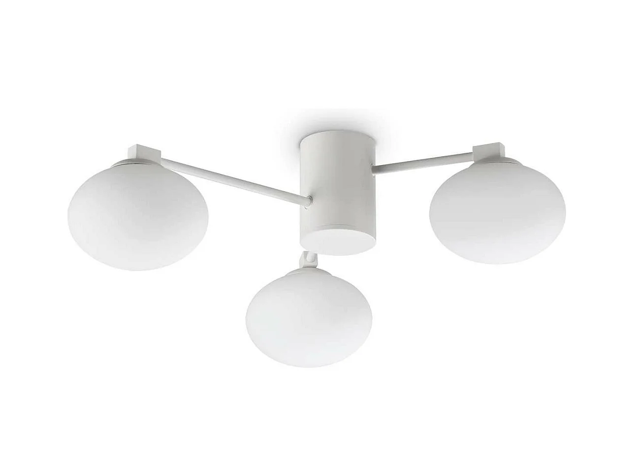 Ideal Lux HERMES Plafonnier Globe 3 Lumières 60cm Blanc