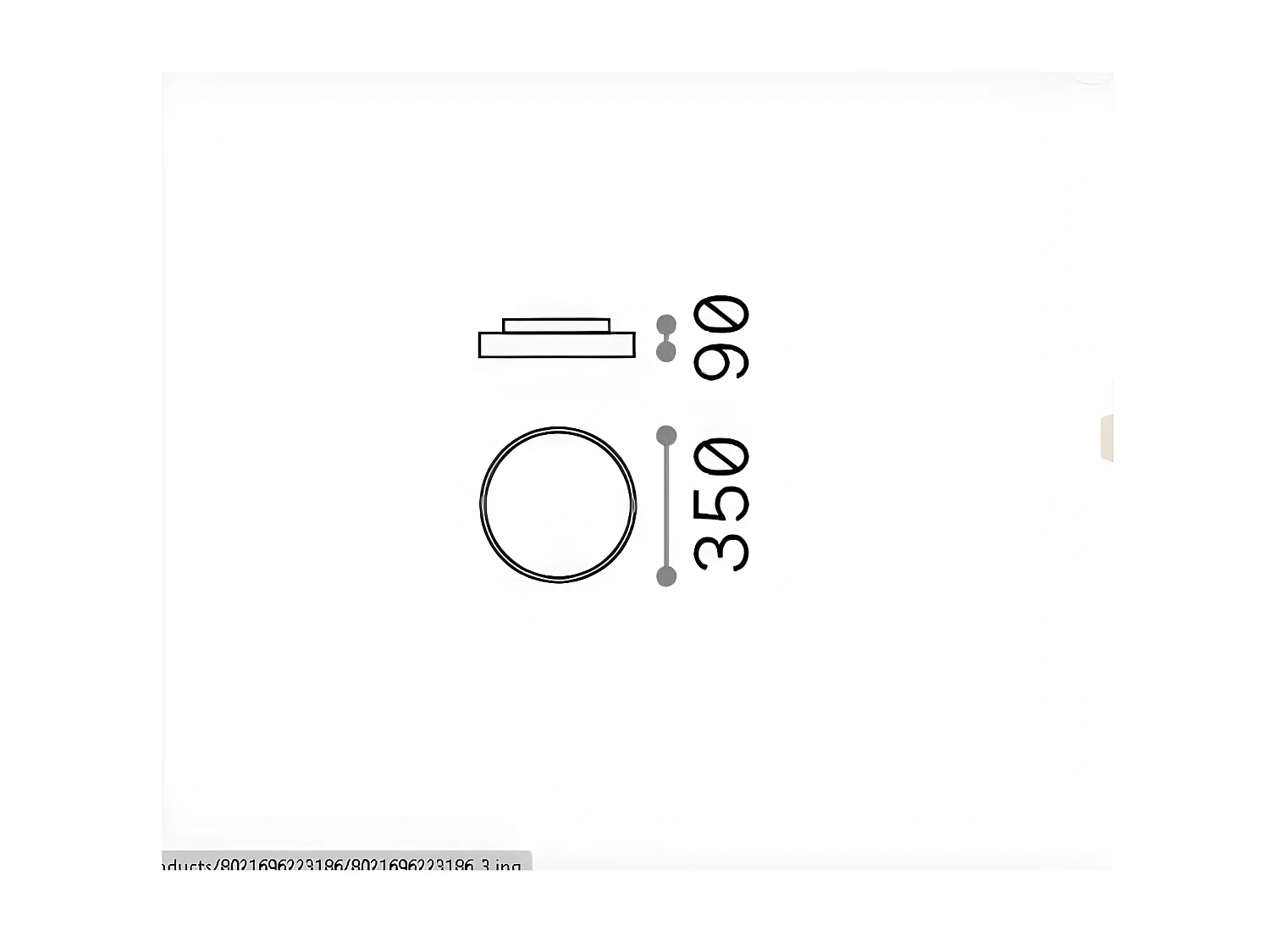 HALO PL1 D35 4000K, plafonnier LED, Ideal Lux