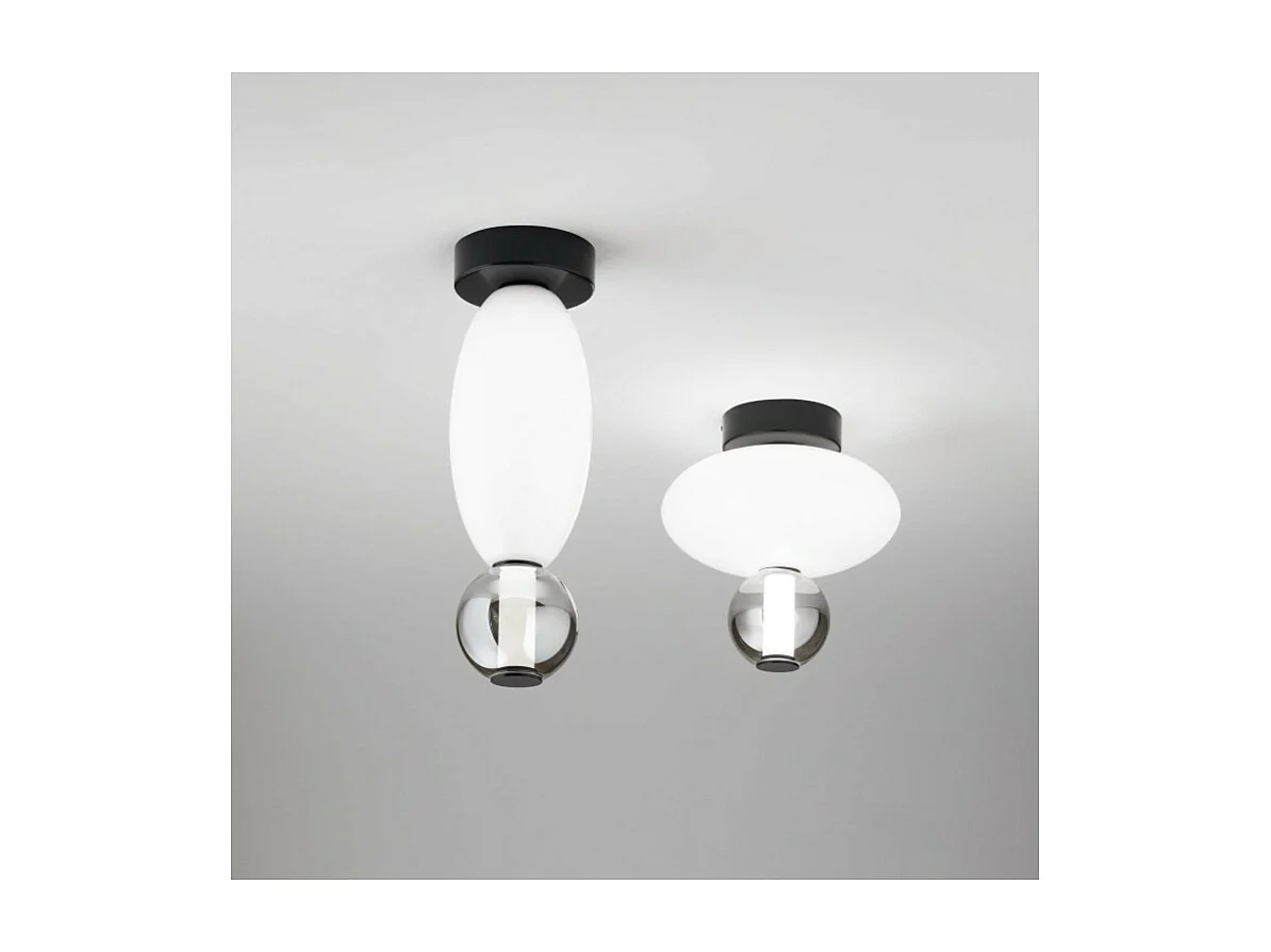 Ideal Lux LUMIERE Integrierte LED-Halbflächenleuchte, Schwarz, 1450 lm, 3000 K