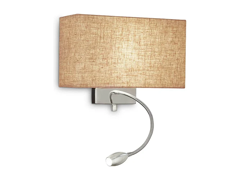 Ideal Lux Hotel - 1 Licht Innenwandleuchte Leinwand, E27