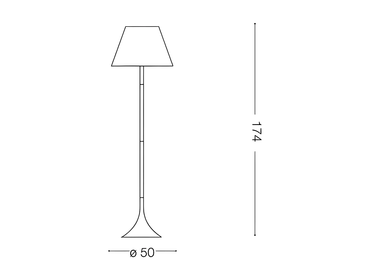 LONDON PT1, Piantana con Paralume, Ideal Lux