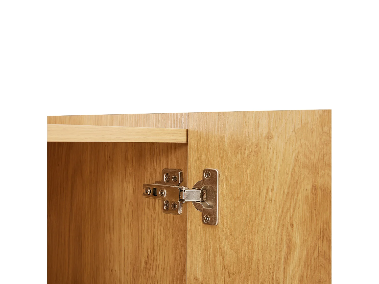 Sideboard – 4 Türen mit verstellbaren Einlegeböden – Natur