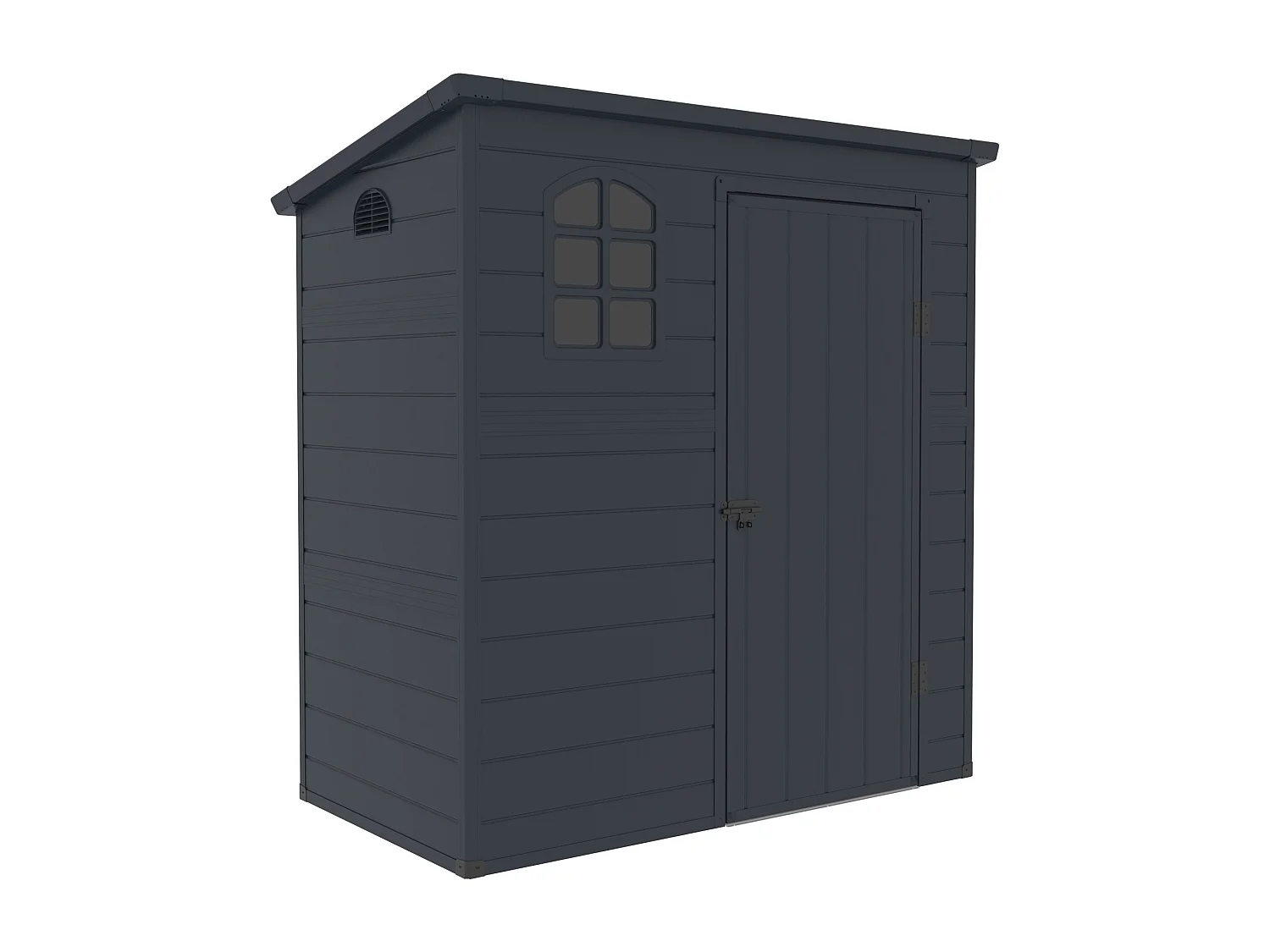 Abri de jardin en résine anthracite 2,09 m² NERIO