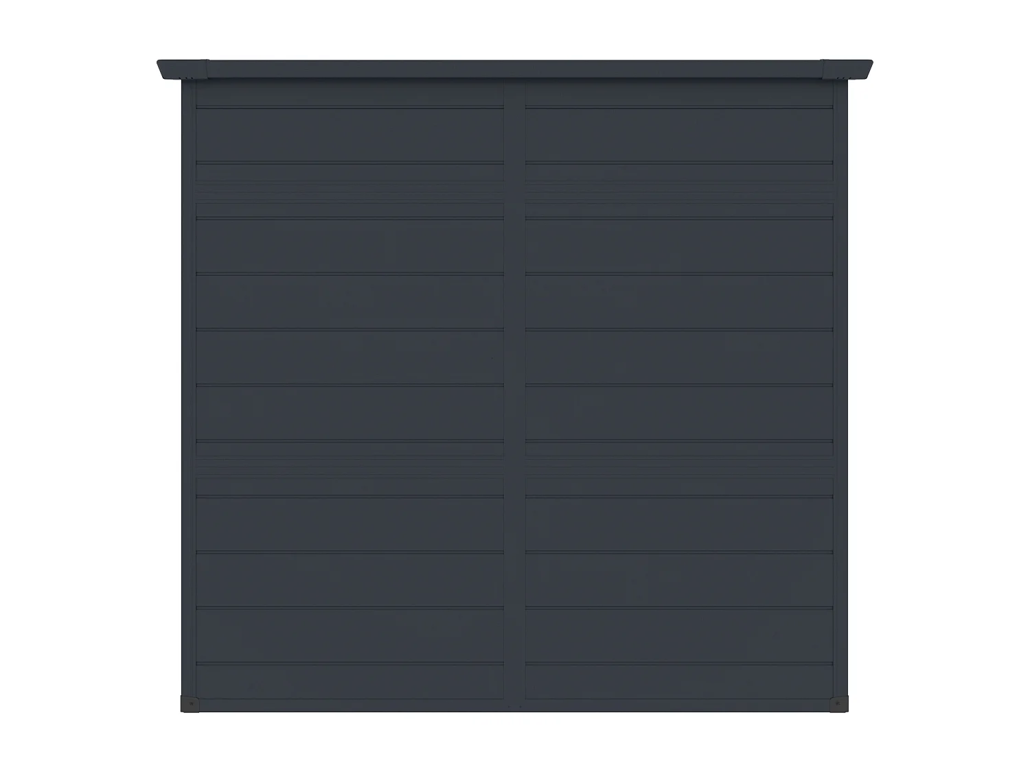 Abri de jardin en résine anthracite 2,09 m² NERIO