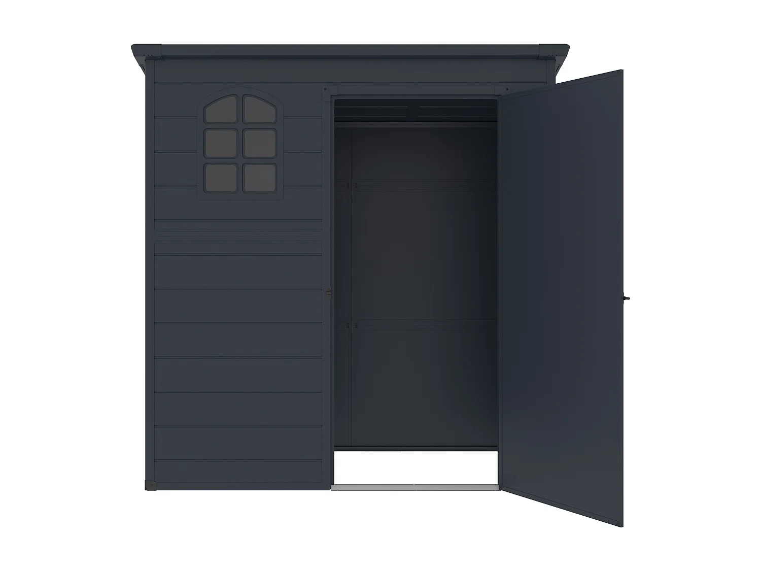 Abri de jardin en résine anthracite 2,09 m² NERIO