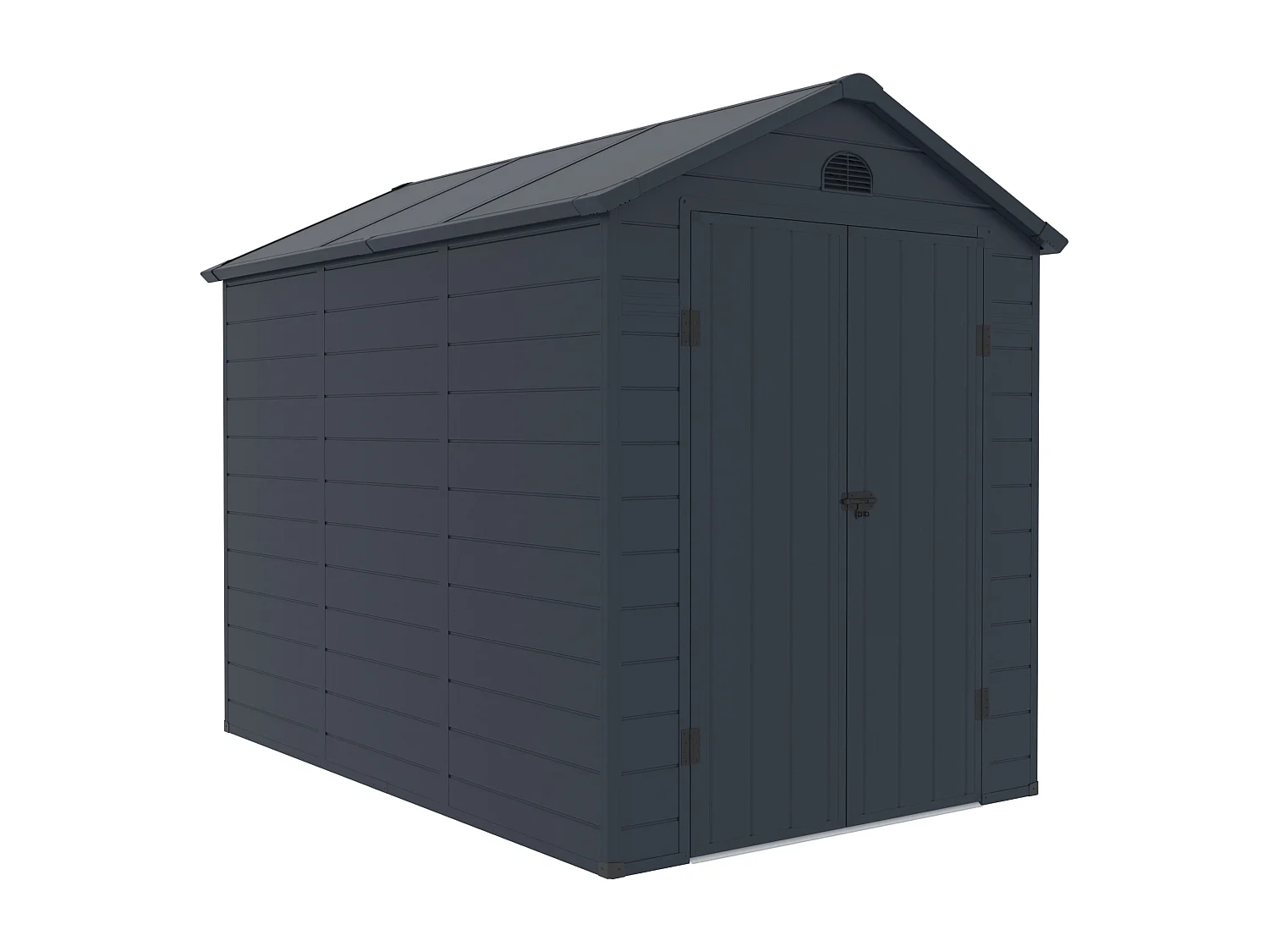 Abri de jardin en résine gris anthracite 5,32 m² - CESIO