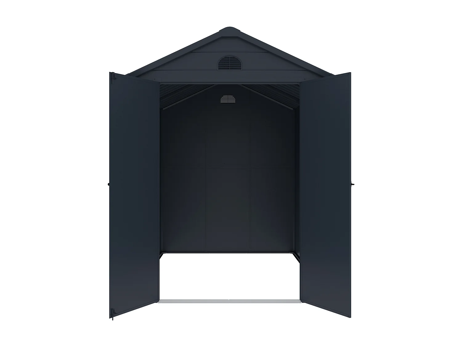 Abri de jardin en résine gris anthracite 5,32 m² - CESIO