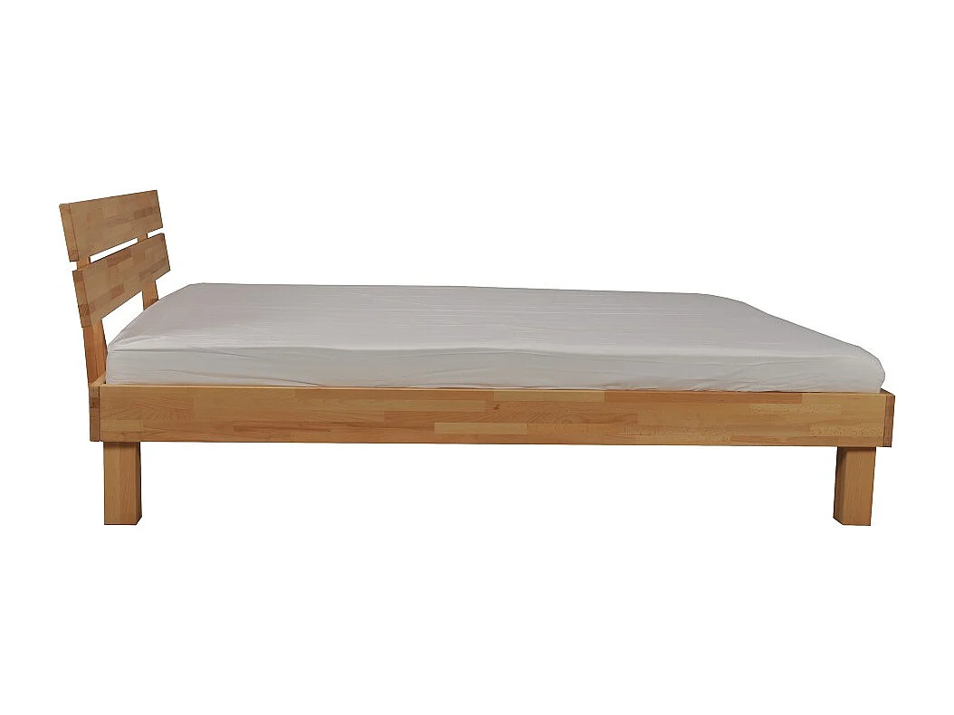 Lit RIVA 160x200 cm avec sommier / Hêtre massif huilé