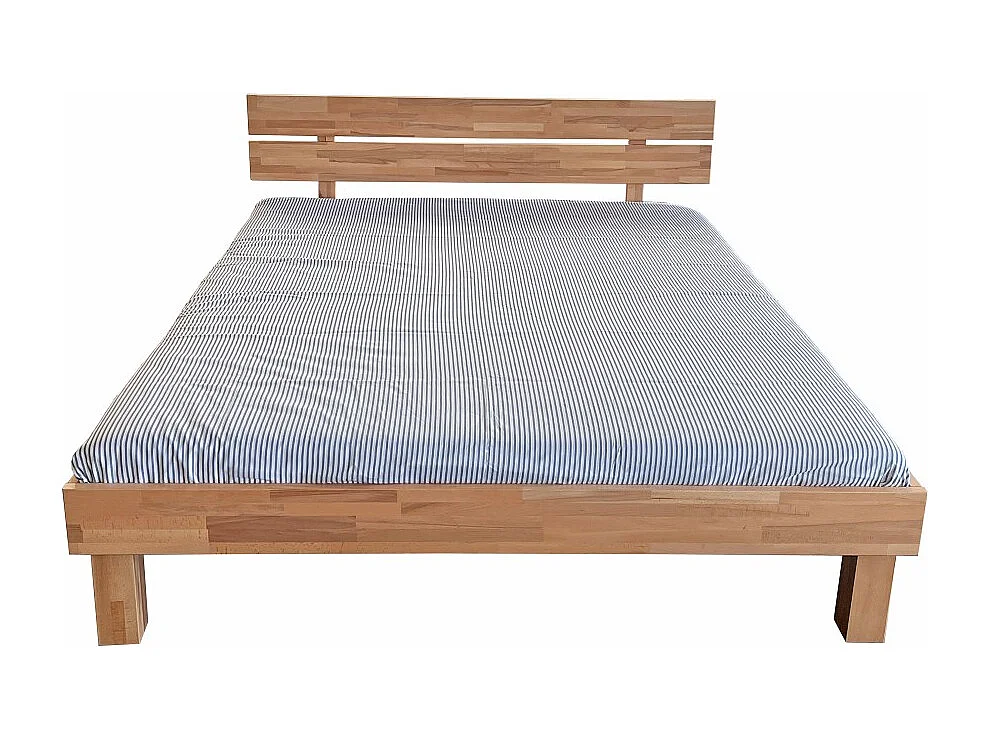 Lit RIVA 160x200 cm avec sommier / Hêtre massif huilé