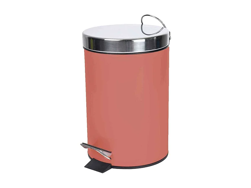 Poubelle de Salle de Bain "Metalia" 3L Terracotta
