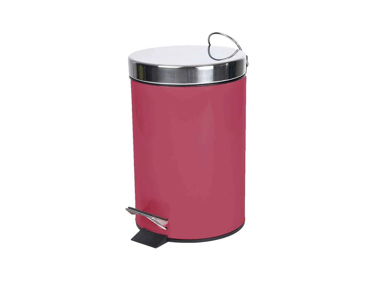 Poubelle de Salle de Bain "Metalia" 3L Framboise