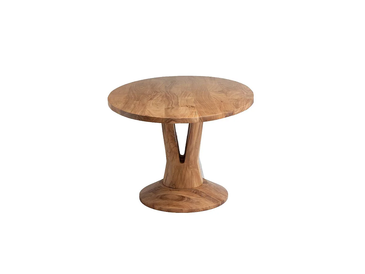 Table à manger ovale en bois d'acacia 175 cm Sauge