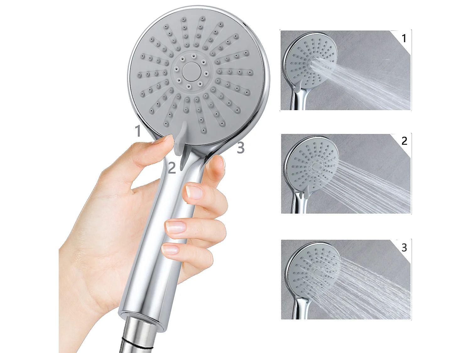 AICA Colonne de douche thermostatique, avec mitigeur thermostatique
