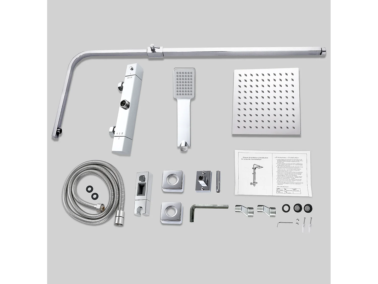 AICA Colonne de douche thermostatique, avec mitigeur thermostatique