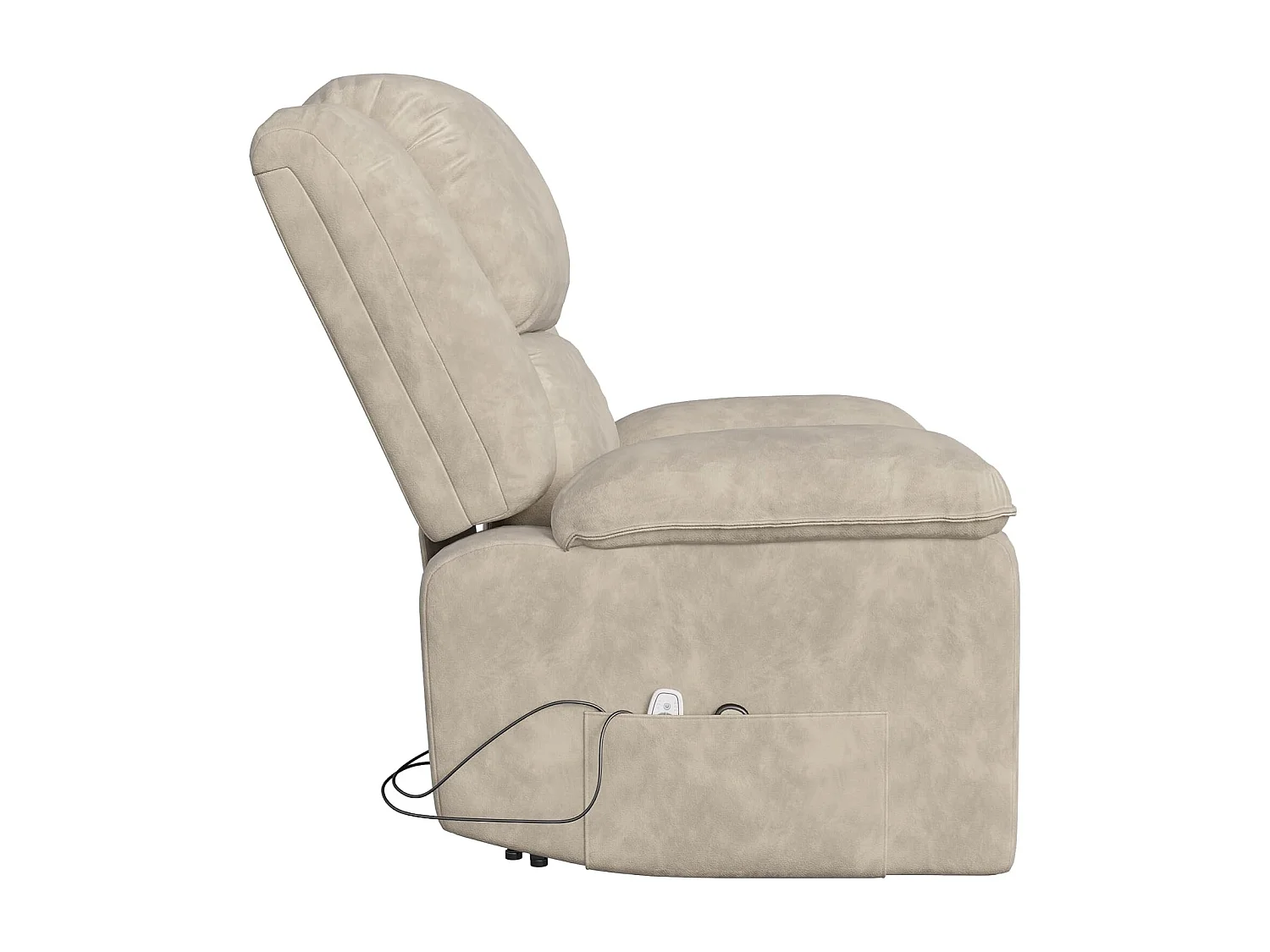 Sillón Relax Eléctrico Reclinable de Tela - Niñas - L93 x W102 x H106 cm - Gris 1