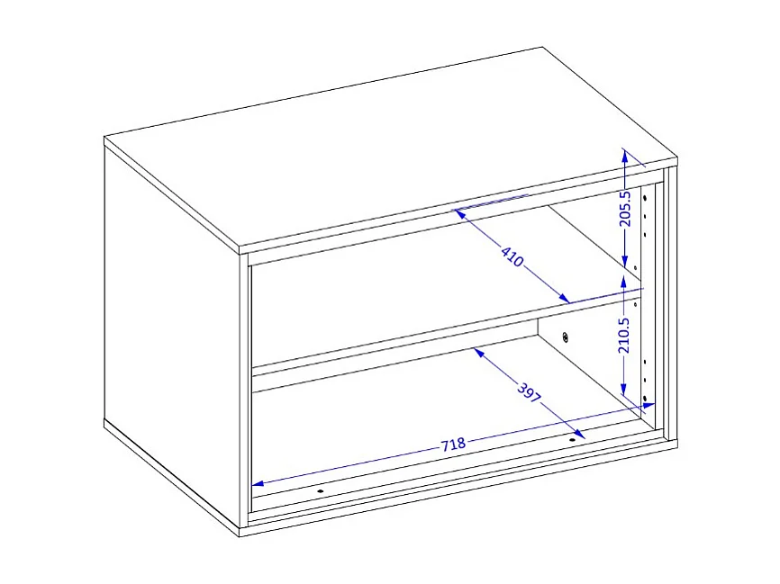 Set di 3 mobili da bagno collezione GOBI colore marrone.