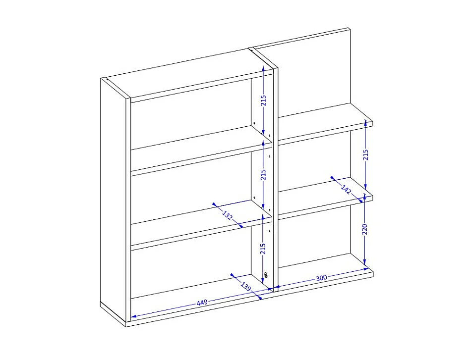 Set di 3 mobili da bagno collezione GOBI colore marrone.