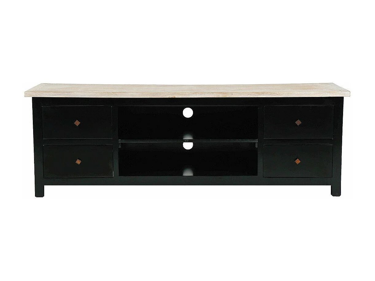 Mobile TV in mogano e teak massello 180 cm