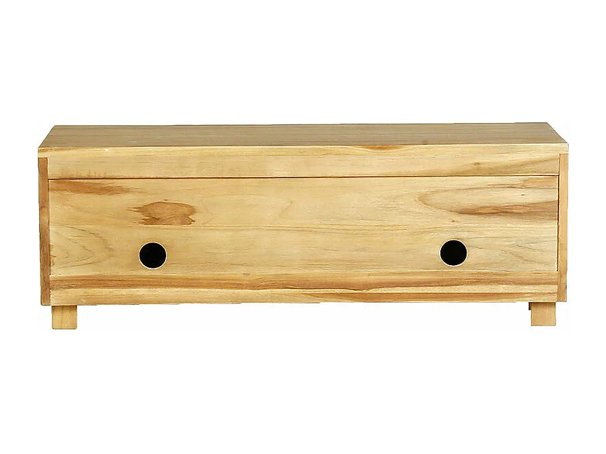 Meuble TV en teck massif 100 cm