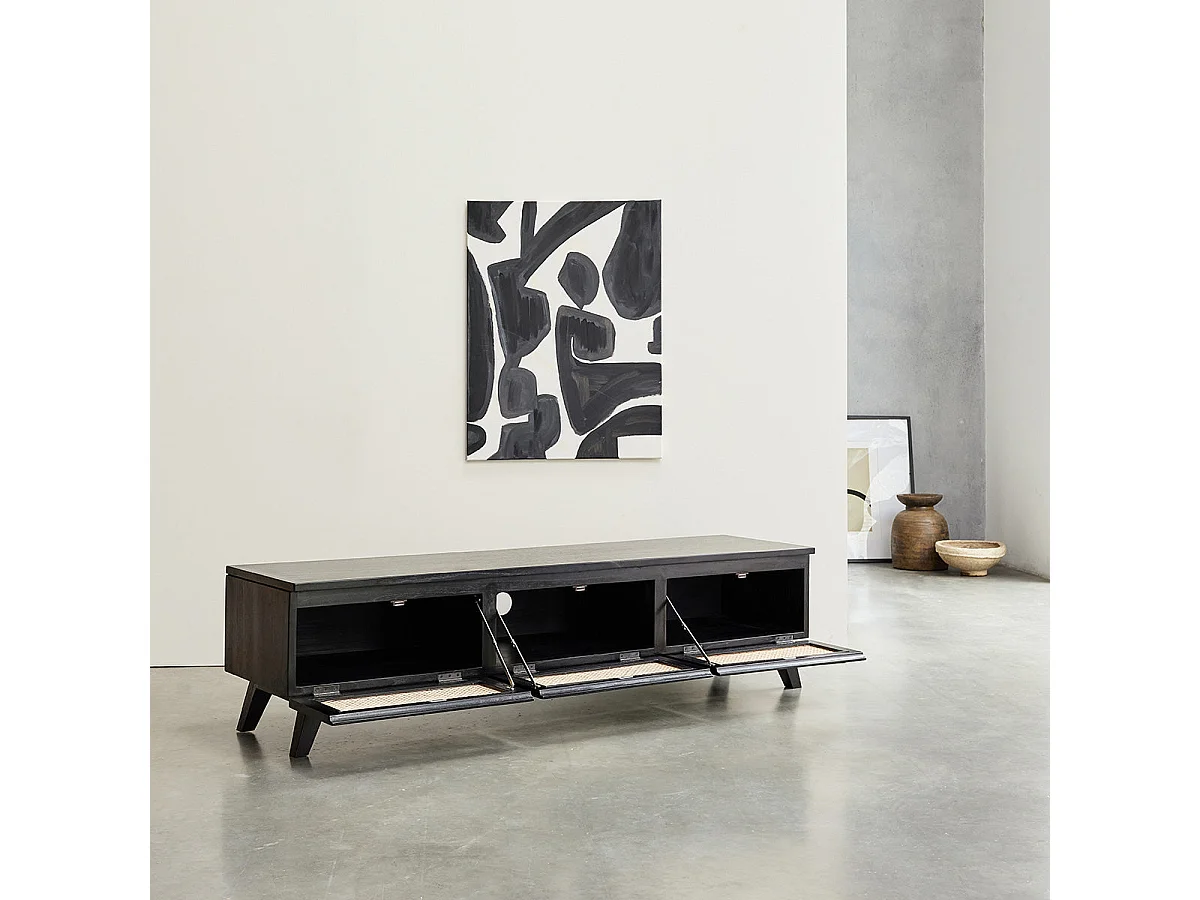 Meuble TV en mindi massif 160 cm