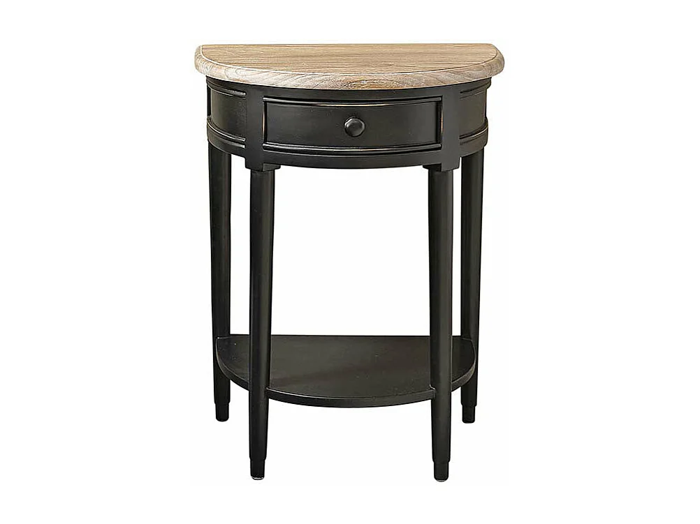 Mesita de noche de madera de caoba maciza