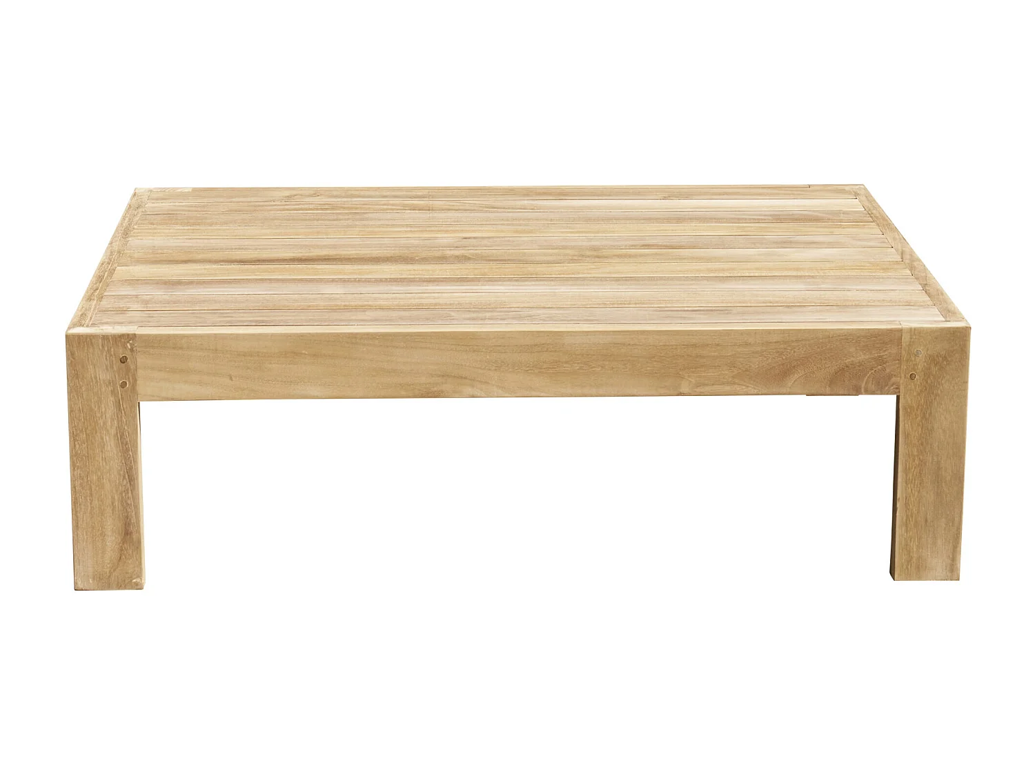 Table basse de jardin en teck massif TOUQUET